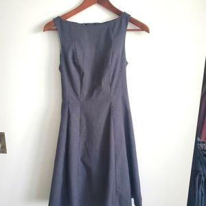 Dark grey a-line dress